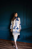 Bareeze White Embroidered Lawn Three Piece Suit-VB