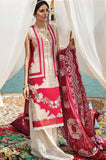 Crimsonn Red Embroidered Lawn Three Piece Suit-VB
