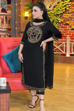 VARSACHI - 3PC SILK EMBROIDERED SHIRT WITH BAMBER CHIFFON DUPATTA