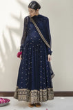 Maria B. - 3PC Chiffon Heavy Embroidered Frock With Chiffon Embroidered Dupatta - BFHU051
